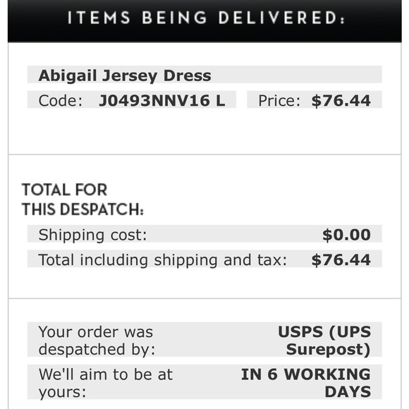 Boden Abigail Jersey Dress in Navy Zebra 16L - Picture 4 of 6